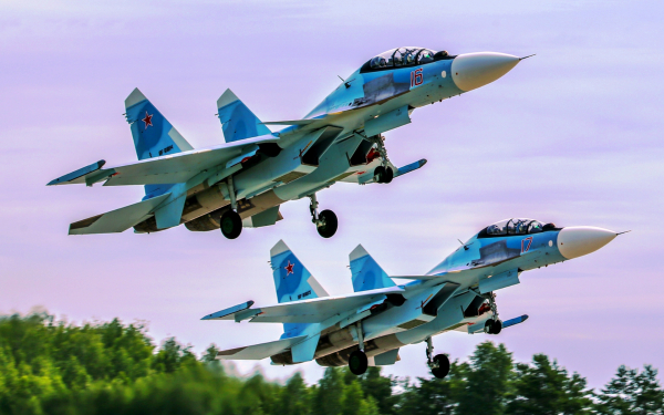 Российские истребители Су-30