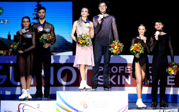 Призеры чемпионата Европы 2020 в танцах на льду