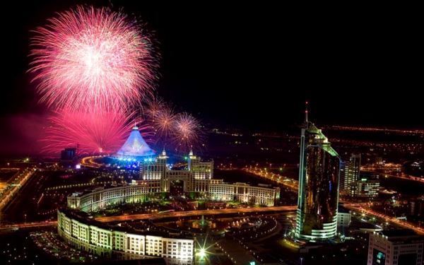 Фейерверк в Астане