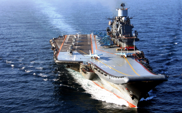 Авианосец Адмирал Кузнецов в походе