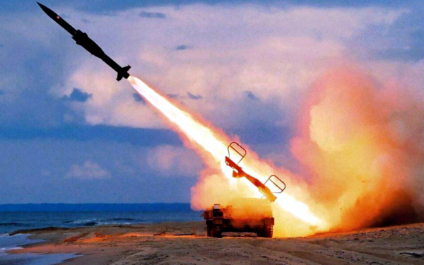 Старт ракеты ПВО