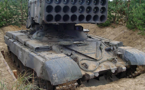 Тяжелая огневая система залпового огня ТОС-1