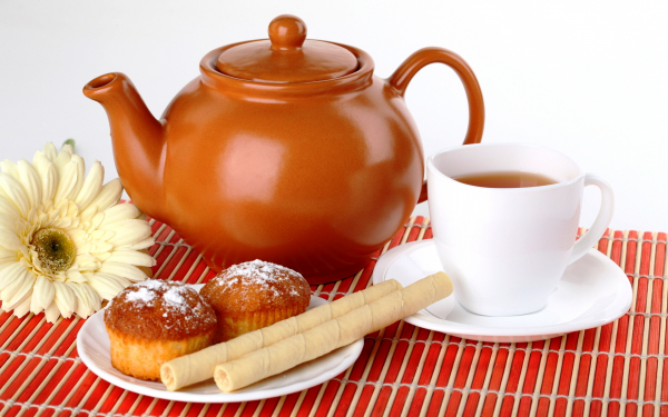 Чай с мафинами