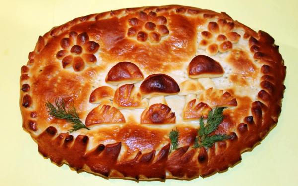 Пирог грибная поляна