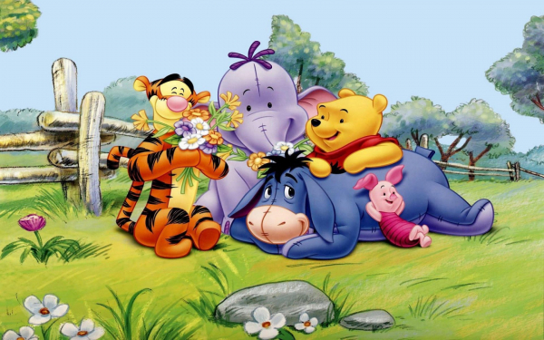 Винни-Пух и его друзья на поляне