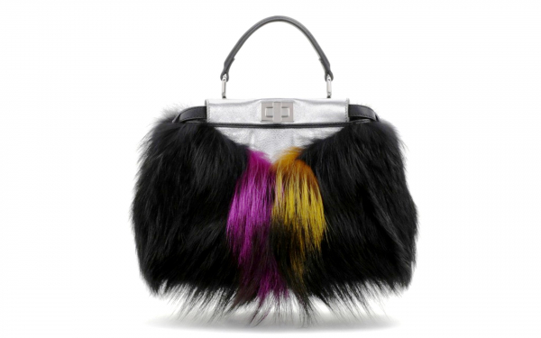 Fendi сумка с мехом