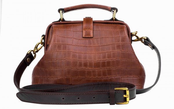 Женская сумка саквояж кожаная