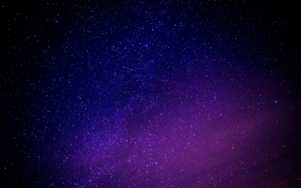 Фиолетовое звездное небо