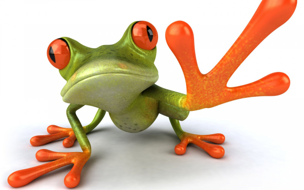 Зеленый лягушонок