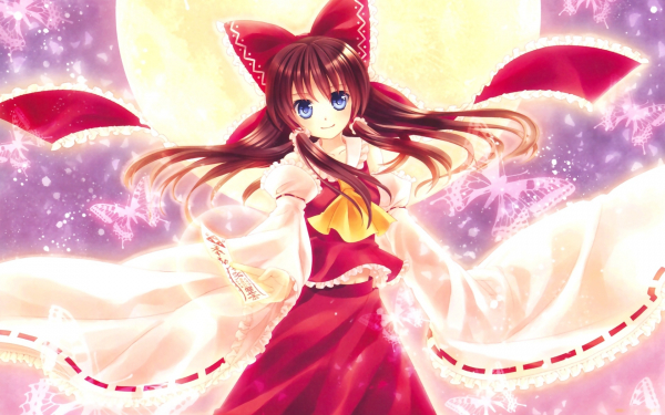 Аниме девушка в красном