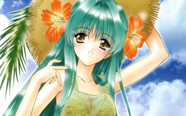 Аниме девушка с карими глазами