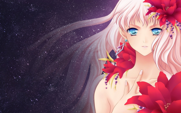 Синеглазая девушка аниме