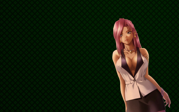 Аниме девушка с розовыми волосами