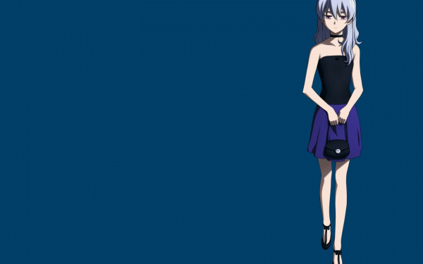 Аниме девушка с сумочкой