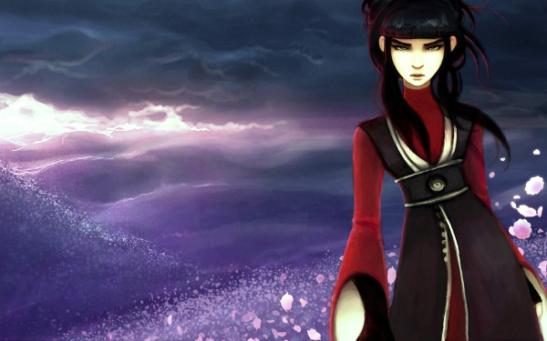 Аниме хмурая девушка