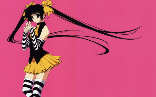 Аниме девушка с бантиками