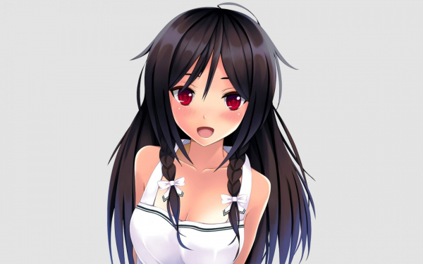 Аниме девушка с рубиновыми глазами