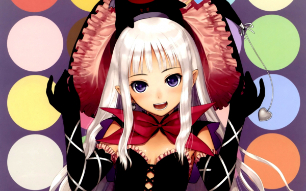 Аниме девушка в шляпке