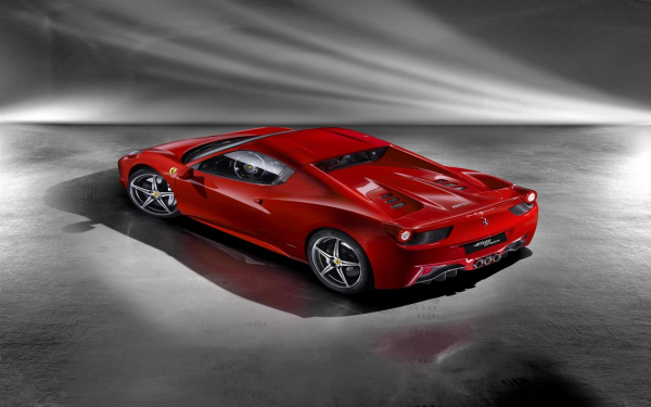 Ferrari 458 Spyder | Феррари 458 Паук вид сверху