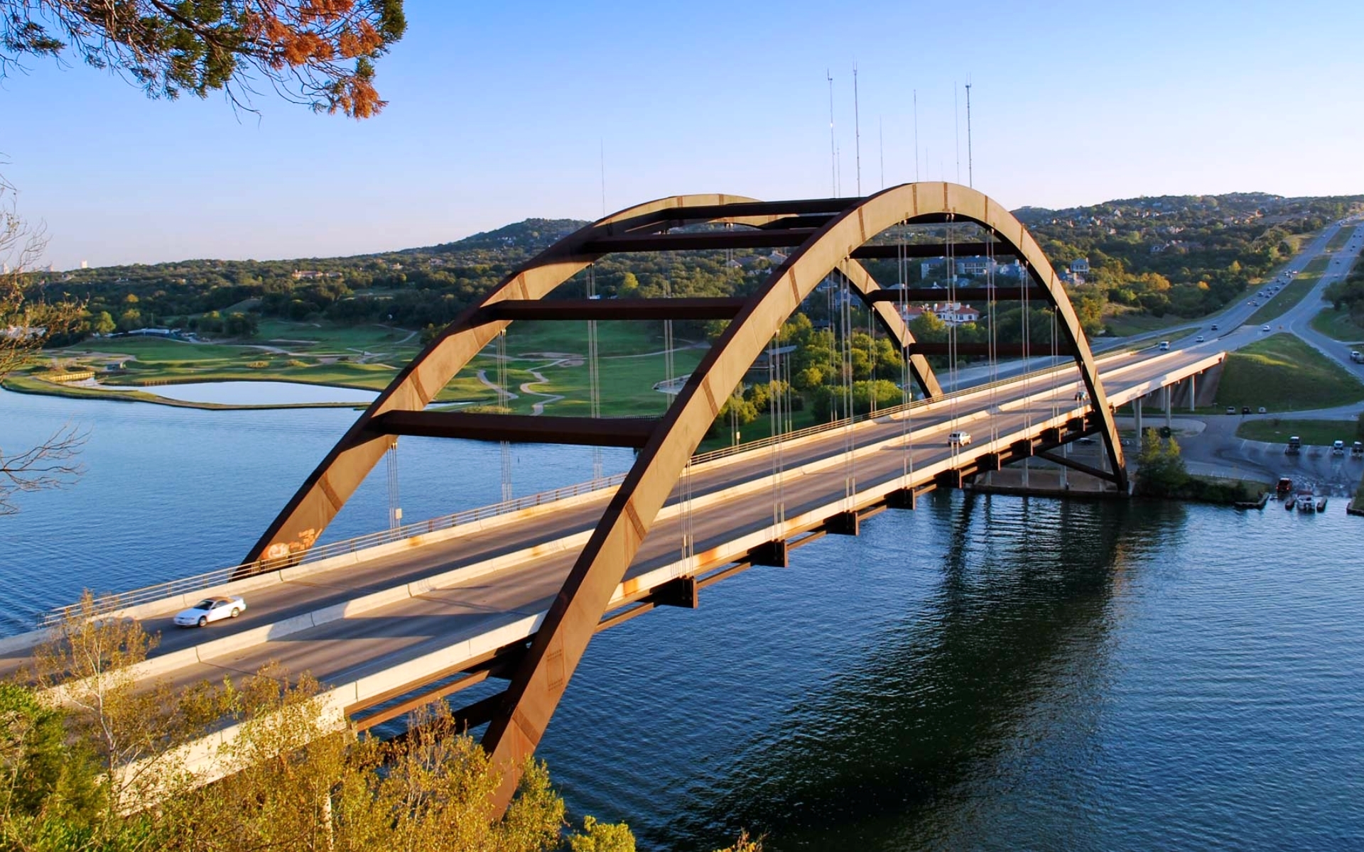 Most v. Мостики через реки Остин. Мост а.м. Фостера, Вермонт, США. Мост небольшой. Современный мост через реку.