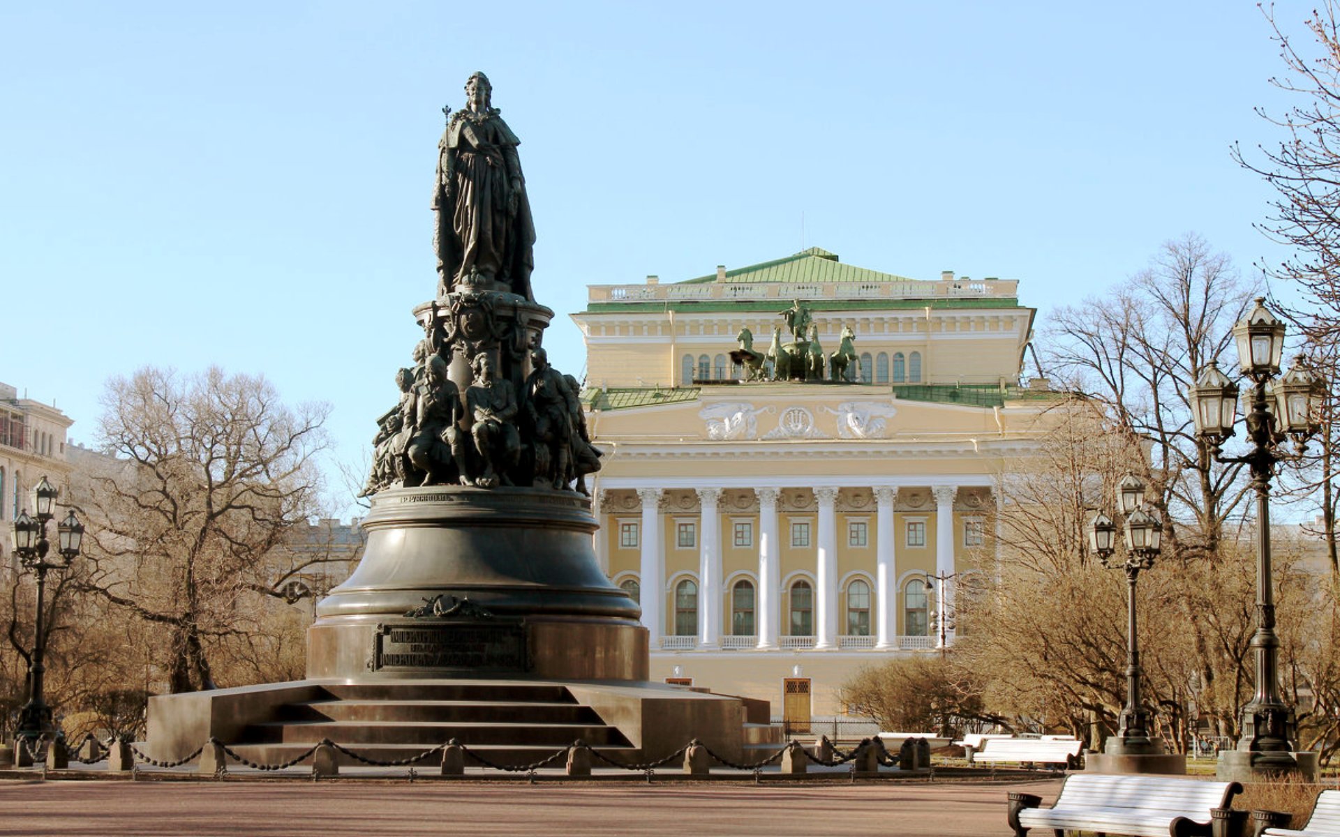 Памятник екатерине ii санкт петербург