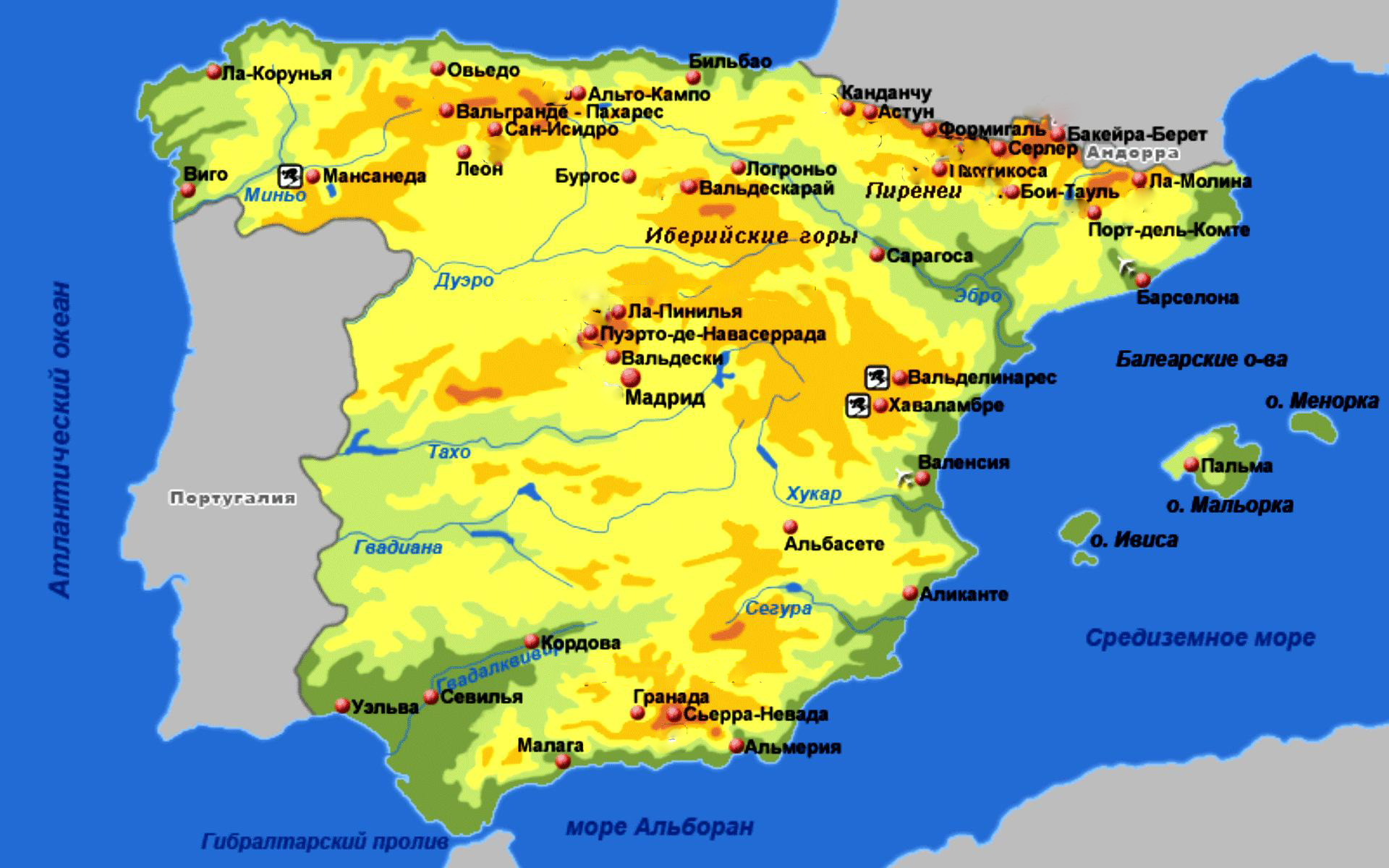 Испания Фото Карты