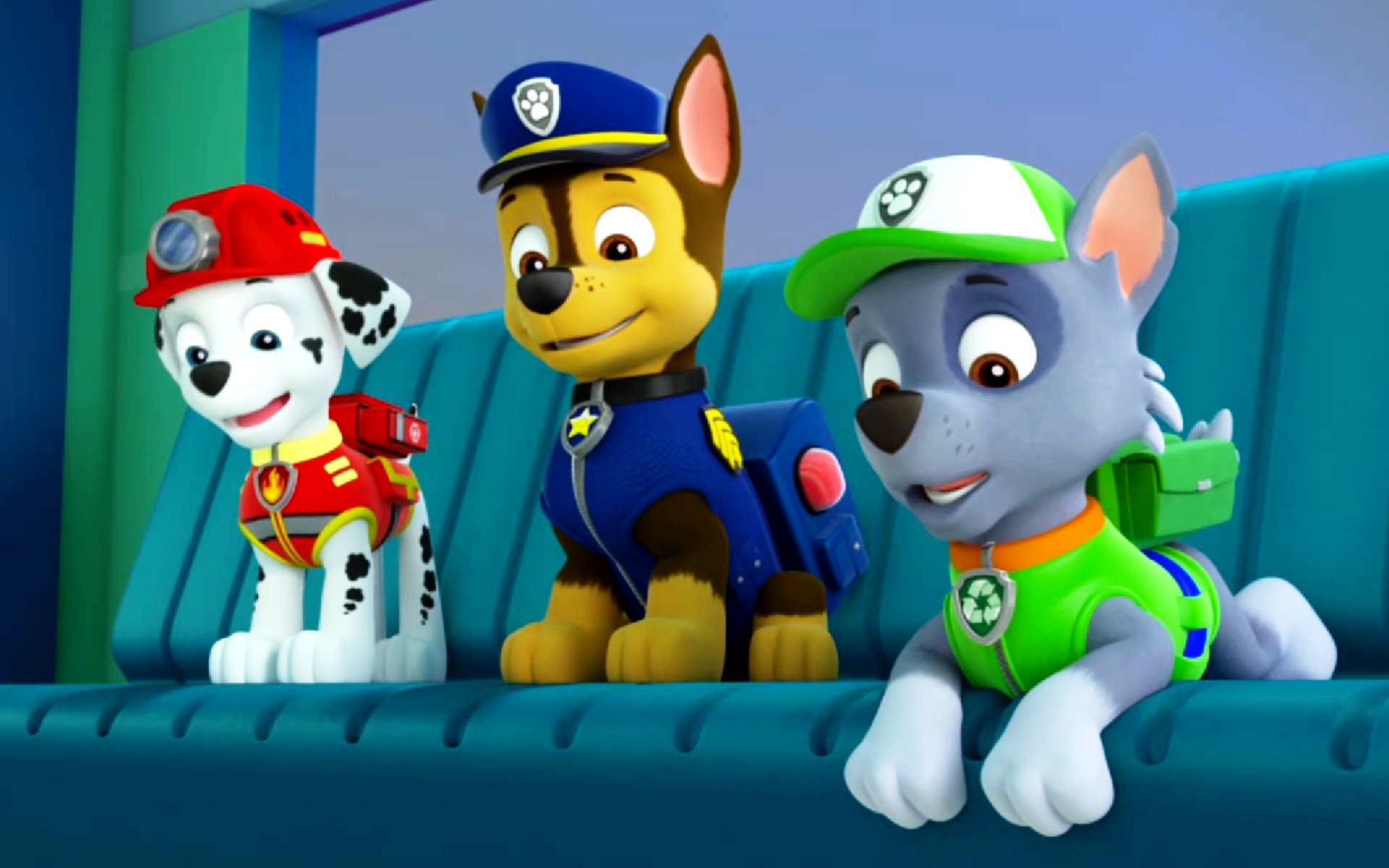 Включи есть патруль. Скай + гонщик Маршал Рокки. Paw Patrol 3.