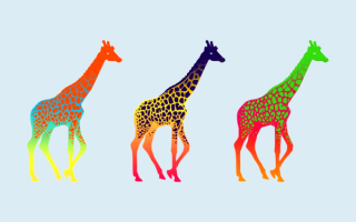 3D жирафы