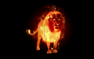 3d огненный лев