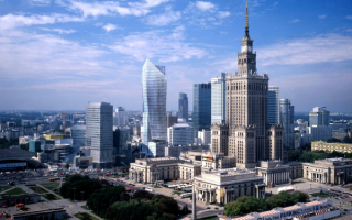Город Варшава - столица Польши