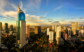 Город Джакарта - столица Индонезии