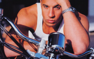 Вин Дизель на мотоцикле