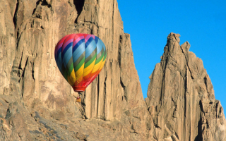 Воздушный шар в горах Нью-Мексико