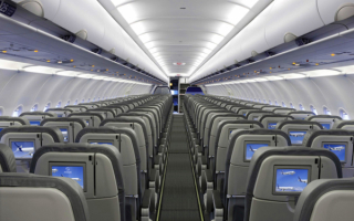 Интерьер аэробуса A320
