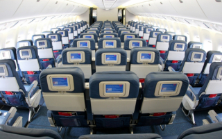 Интерьер Боинга 767