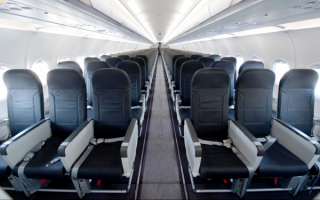 Салон самолета A320