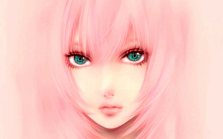 3d девушка с розовыми волосами