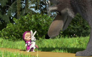 Маша, заяц и волк