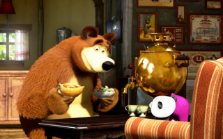 Маша и медведь чаепитие