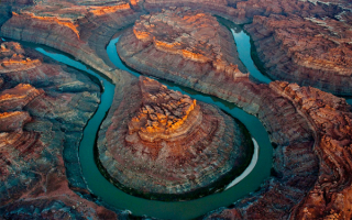Меандры реки Колорадо в Большом каньоне