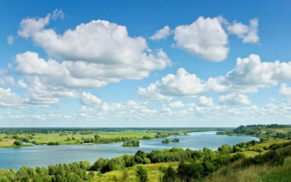 Река Ока в Рязанской области