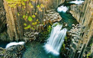 Водопад Литланесфосс в Исландии