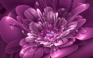 Фиолетовый цветок абстракция