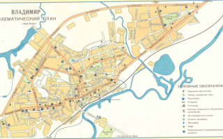 Город  Владимр  карта
