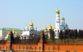 Золотые купола московского кремля