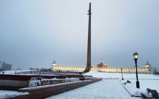 Зима на Поклонной горе