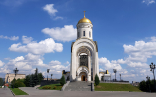 Храм Георгия Победоносца в парке Победы