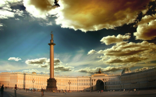 Зимний дворец с александровской колонной