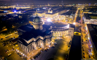 Казанский собор вид сверху