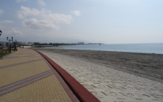Черное море у Олимпийского парка Сочи